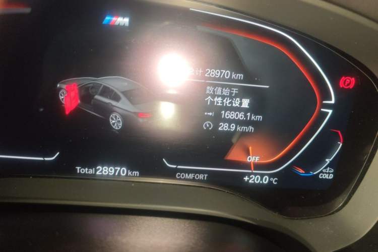 Used BMW 5 Series 2023 530Li Leading Model M Sport Package Odometer Close Up