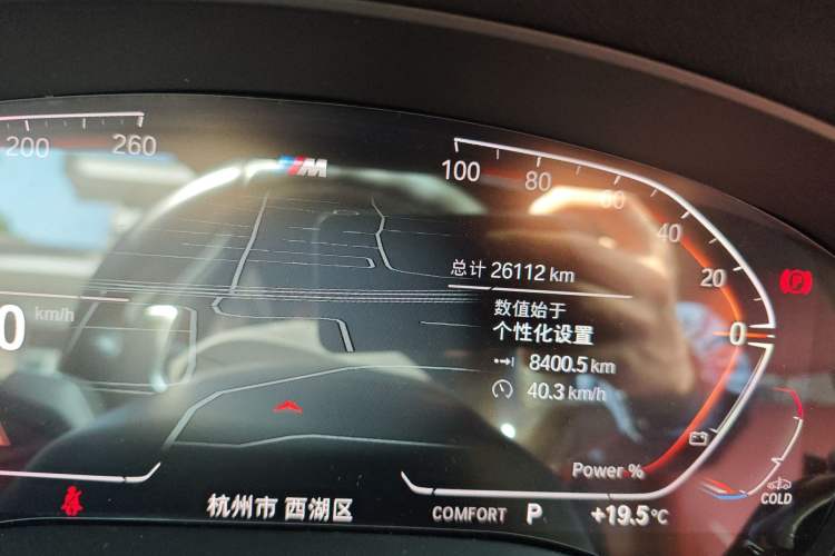 Used BMW 5 Series 2023 530Li Leading Model M Sport Package Odometer Close Up