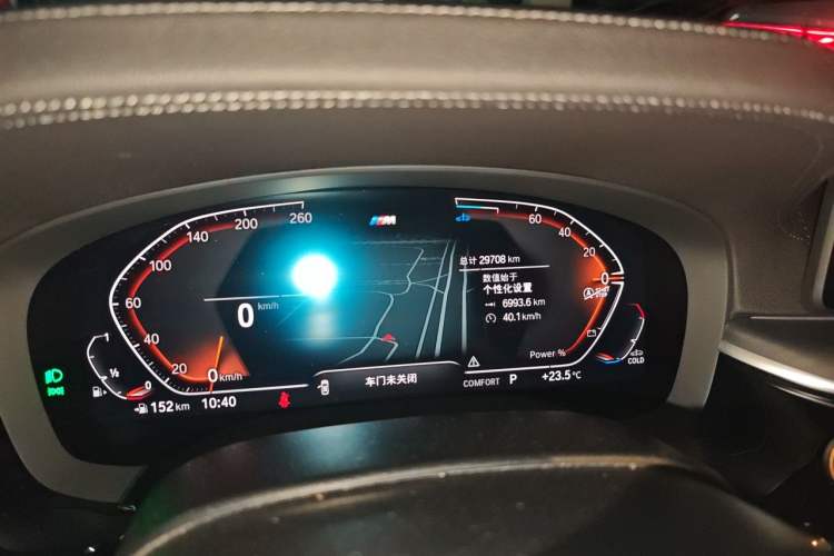 Used BMW 5 Series 2023 530Li Leading Model M Sport Package Odometer Close Up
