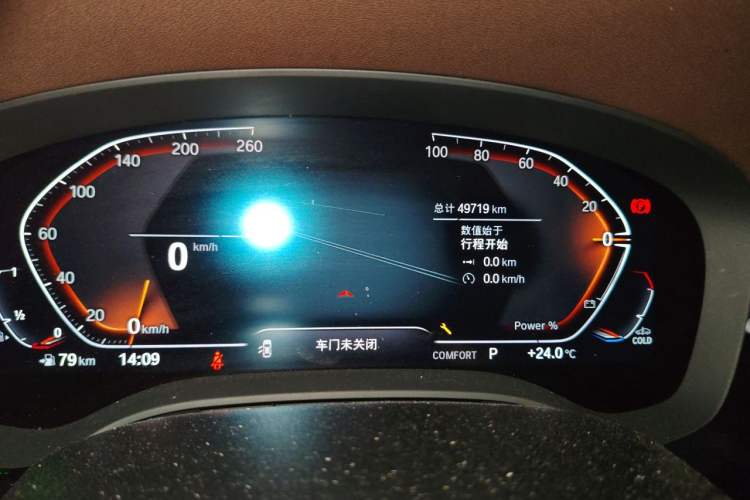 Used BMW 5 Series 2023 530Li Leading Edition Luxury Package Odometer Close Up