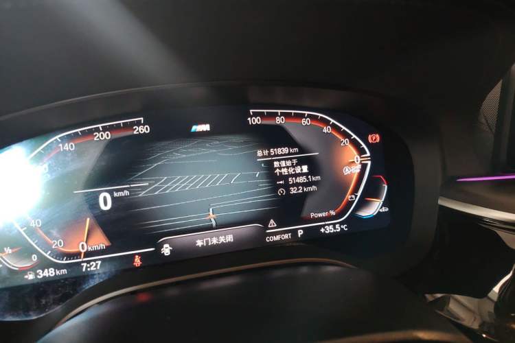 Used BMW 5 Series 2023 530Li Leading Model M Sport Package Odometer Close Up