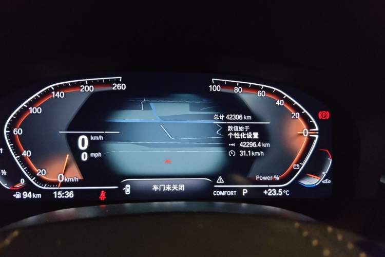 Used BMW 5 Series 2023 530Li Leading Edition Luxury Package Odometer Close Up