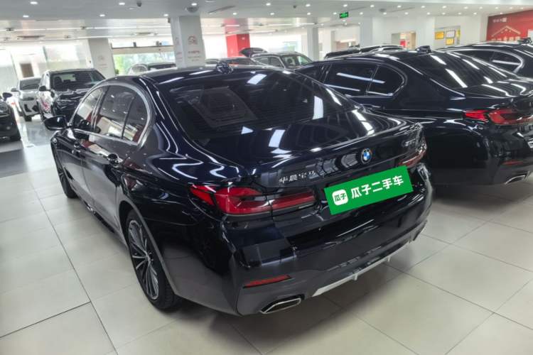 Used BMW 5 Series 2023 530Li Leading Model M Sport Package Rear Left 45 Deg