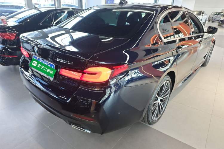 Used BMW 5 Series 2023 530Li Leading Model M Sport Package Rear Right 45 Deg