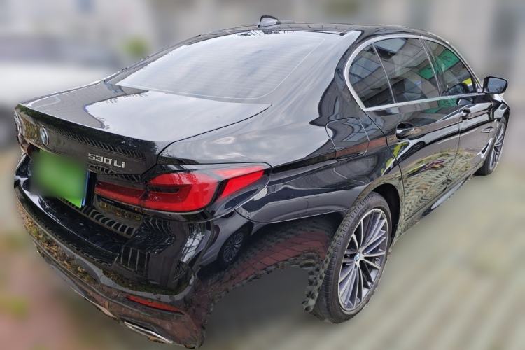 Used BMW 5 Series 2023 530Li Leading Model M Sport Package Rear Right 45 Deg