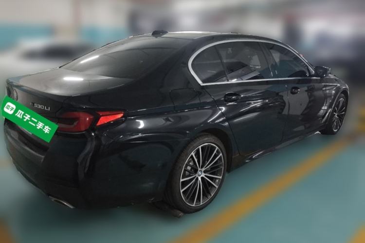 Used BMW 5 Series 2023 530Li Leading Model M Sport Package Rear Right 45 Deg