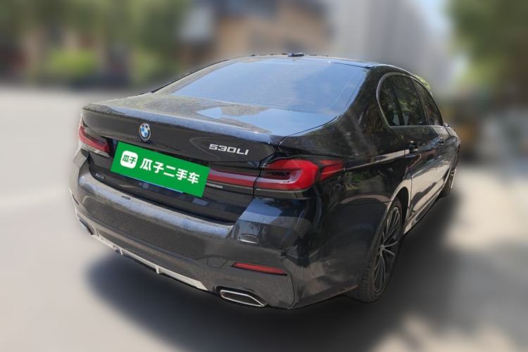 Used BMW 5 Series 2023 530Li xDrive M Sport Package Rear Right 45 Deg