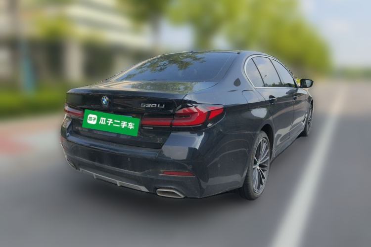 Used BMW 5 Series 2023 530Li Leading Model M Sport Package Rear Right 45 Deg