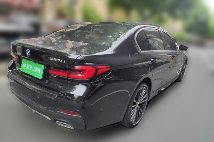 Used BMW 5 Series 2023 530Li Leading Model M Sport Package Rear Right 45 Deg
