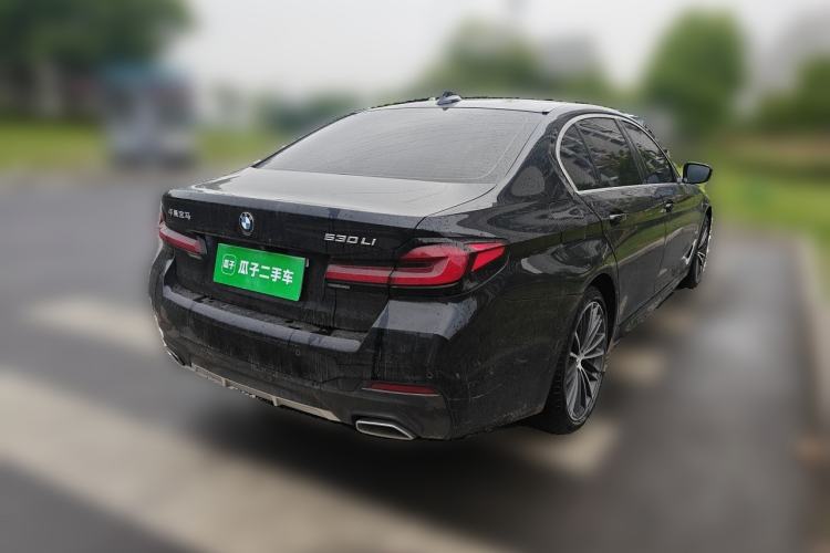 Used BMW 5 Series 2023 530Li Leading Model M Sport Package Rear Right 45 Deg