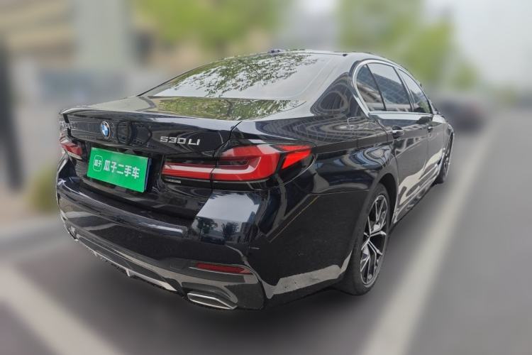 Used BMW 5 Series 2023 530Li Luxury Edition M Sport Package Rear Right 45 Deg