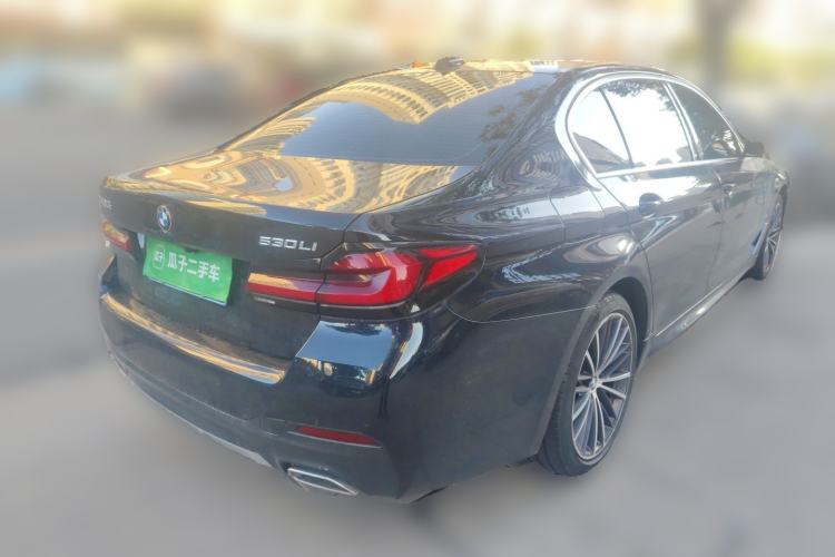 Used BMW 5 Series 2023 530Li Leading Model M Sport Package Rear Right 45 Deg