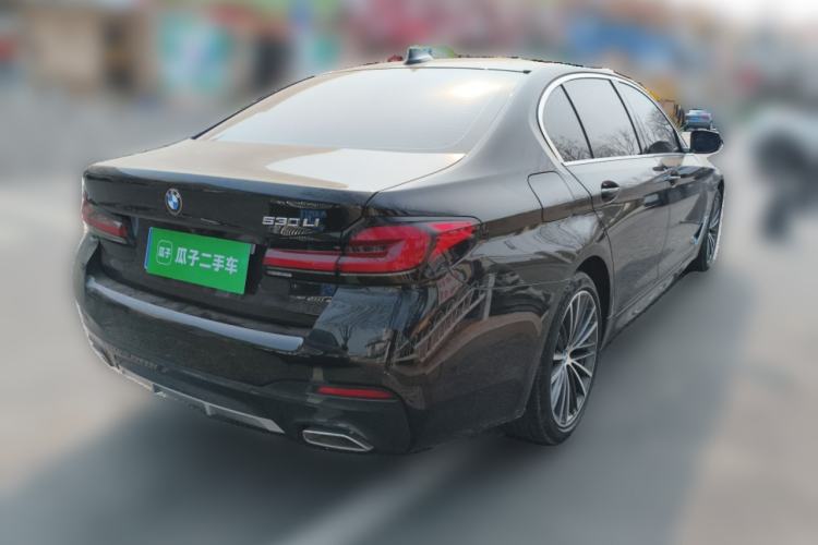 Used BMW 5 Series 2023 530Li Leading Model M Sport Package Rear Right 45 Deg