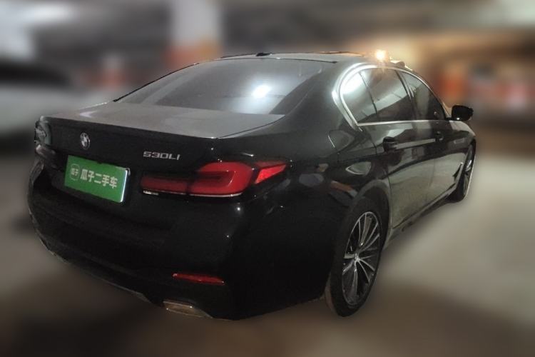 Used BMW 5 Series 2023 530Li Leading Model M Sport Package Rear Right 45 Deg