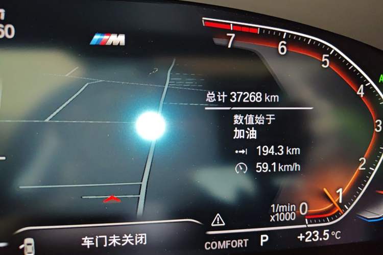 Used BMW 5 Series 2023 530Li Leading Model M Sport Package Odometer Close Up