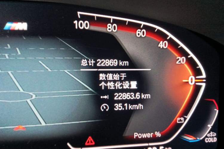 Used BMW 5 Series 2023 530Li Leading Model M Sport Package Odometer Close Up