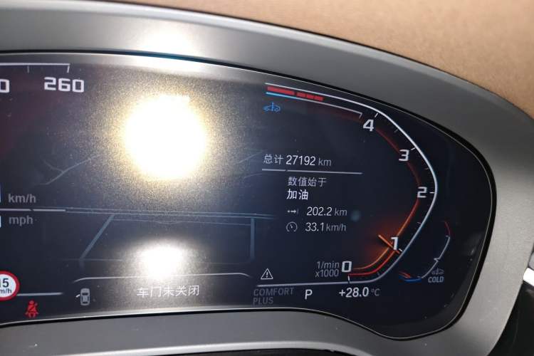 Used BMW 5 Series 2023 530Li Leading Model M Sport Package Odometer Close Up