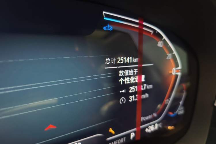 Used BMW 5 Series 2023 530Li Leading Edition Luxury Package Odometer Close Up