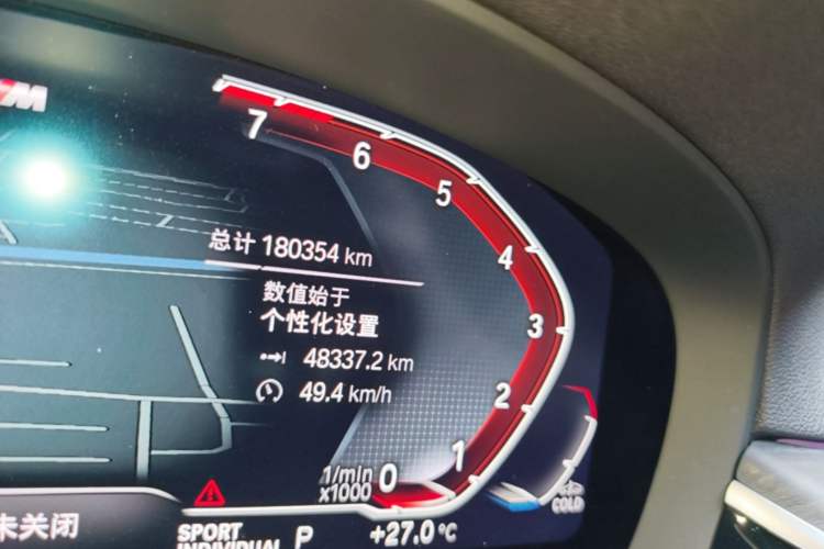Used BMW 5 Series 2023 530Li Leading Model M Sport Package Odometer Close Up