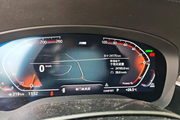 Used BMW 5 Series 2023 530Li Leading Model M Sport Package Odometer Close Up