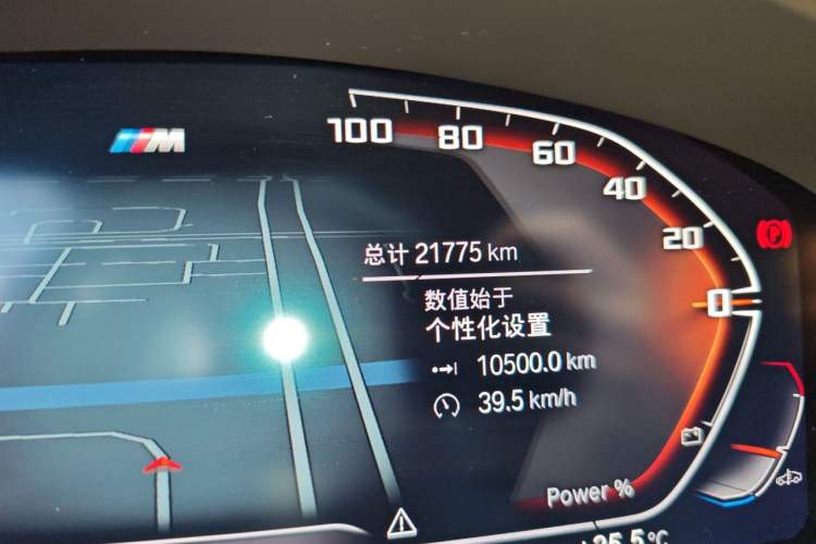 Used BMW 5 Series 2023 530Li Leading Model M Sport Package Odometer Close Up