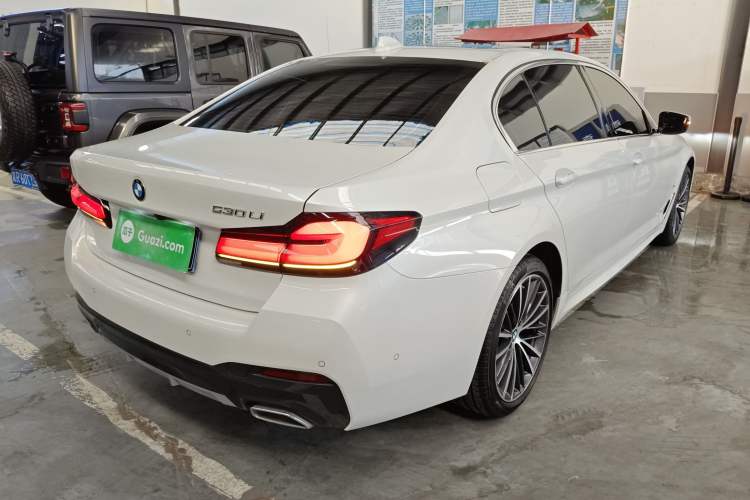Used BMW 5 Series 2023 530Li Leading Model M Sport Package Rear Right 45 Deg