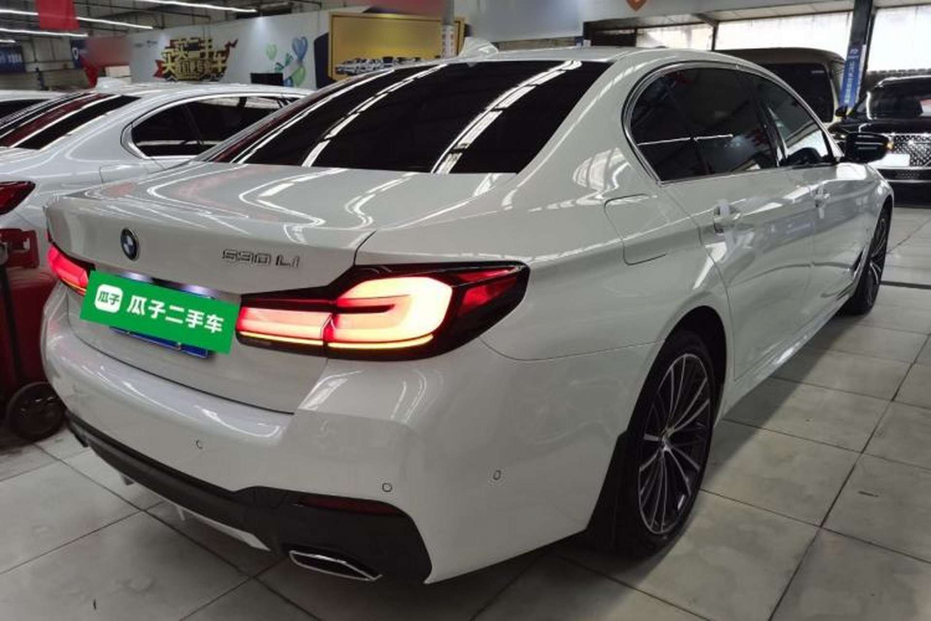 Used BMW 5 Series 2023 530Li Leading Model M Sport Package Rear Right 45 Deg
