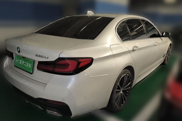 Used BMW 5 Series 2023 530Li Leading Model M Sport Package Rear Right 45 Deg