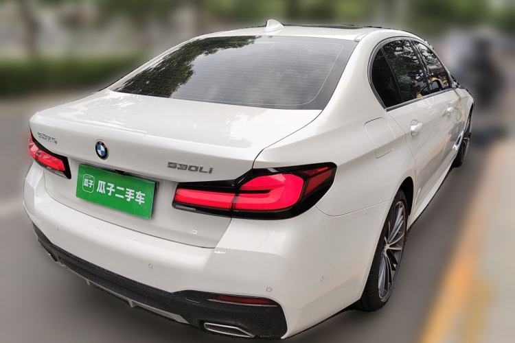Used BMW 5 Series 2023 530Li Leading Model M Sport Package Rear Right 45 Deg