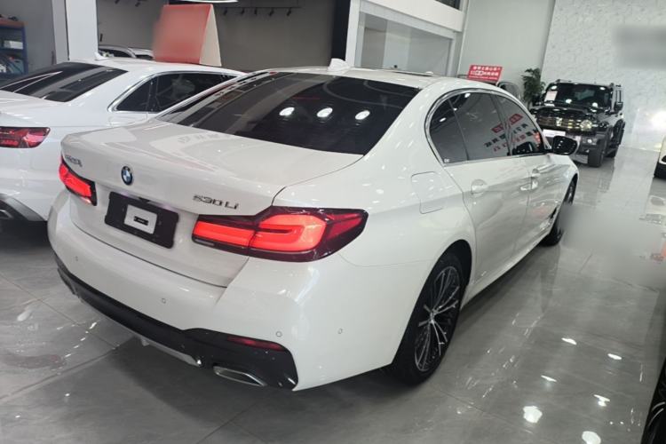 Used BMW 5 Series 2023 530Li Leading Model M Sport Package Rear Right 45 Deg