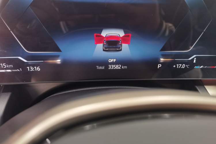 Used BMW 5 Series 2024 530Li xDrive Luxury Package Odometer Close Up