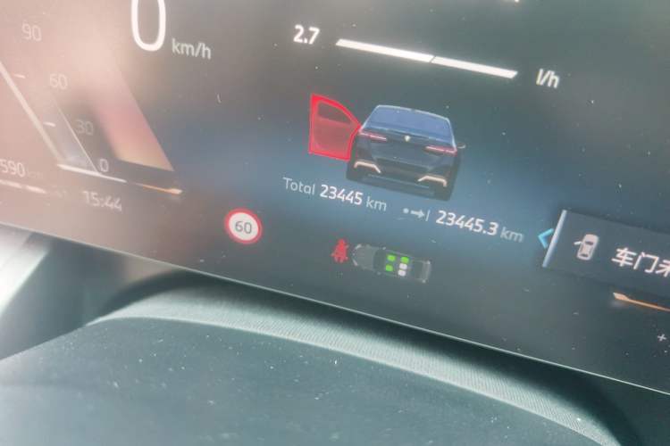 Used BMW 5 Series 2024 530Li Leading Model M Sport Package Odometer Close Up