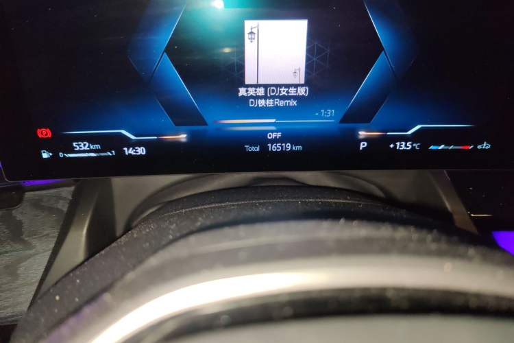 Used BMW 5 Series 2024 530Li Leading Luxury Package Odometer Close Up