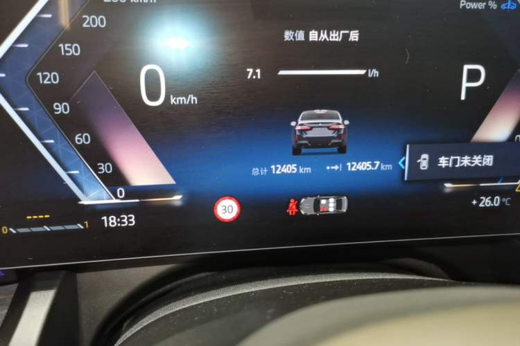 Used BMW 5 Series 2025 530Li Luxury Edition M Sport Package Odometer Close Up