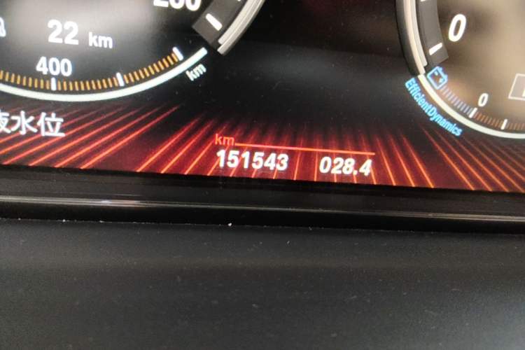 Used BMW 5 Series GT  Odometer Close Up