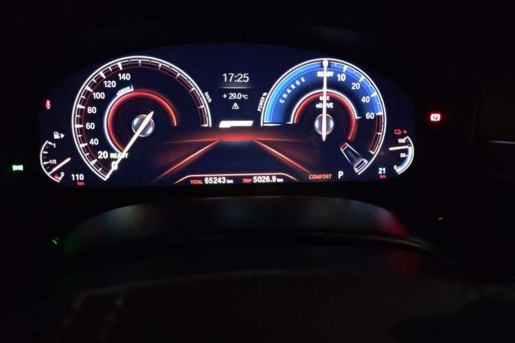 Used BMW 5 Series New Energy 2019 Updated Version 530Le Luxury Package Odometer Close Up