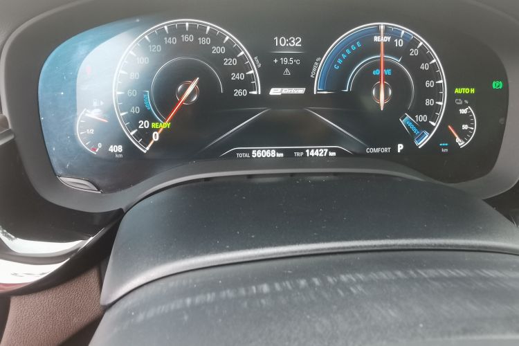 Used BMW 5 Series New Energy 2019 530Le Luxury Package Odometer Close Up