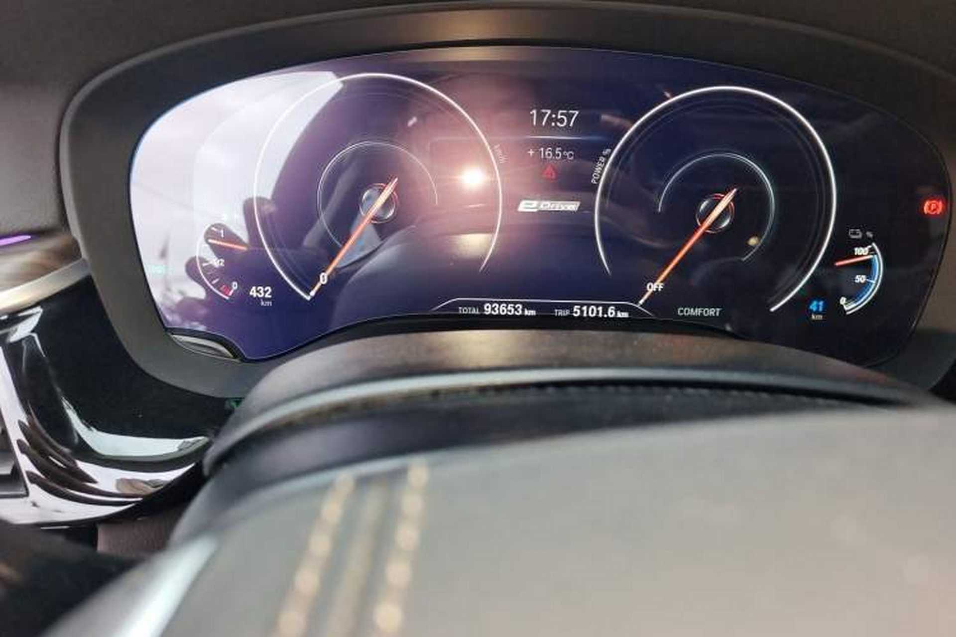 Used BMW 5 Series New Energy 2019 530Le Pioneer Edition Odometer Close Up