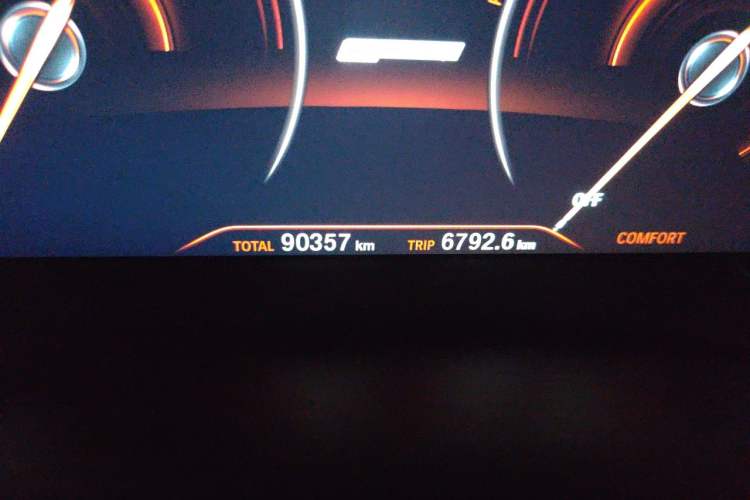 Used BMW 5 Series New Energy 2019 Updated Version 530Le Luxury Package Odometer Close Up