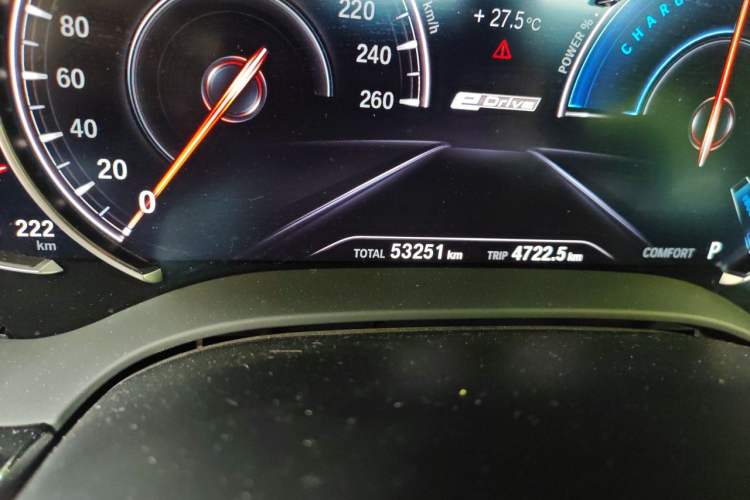 Used BMW 5 Series New Energy 2019 530Le Luxury Package Odometer Close Up