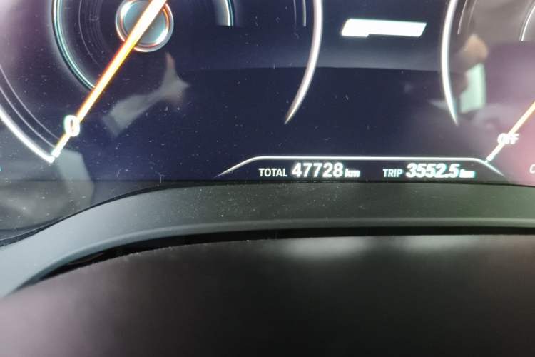 Used BMW 5 Series New Energy 2019 530Le Luxury Package Odometer Close Up