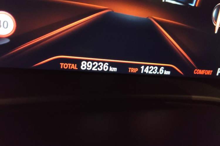 Used BMW 5 Series New Energy 2019 530Le Luxury Package Odometer Close Up