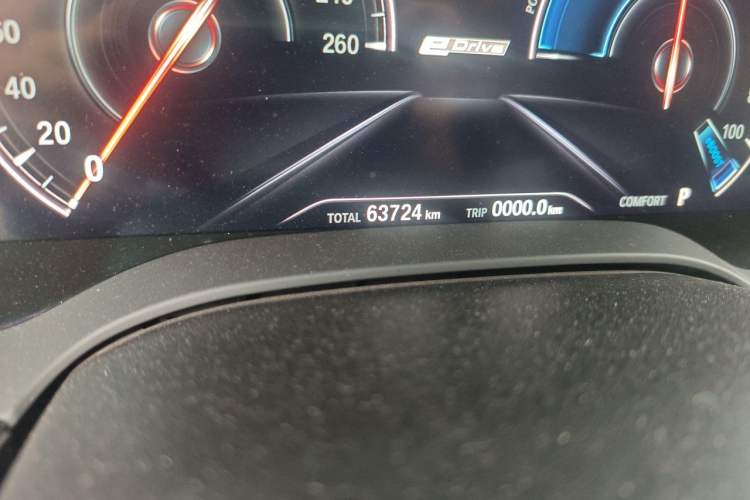 Used BMW 5 Series New Energy 2019 530Le Luxury Package Odometer Close Up