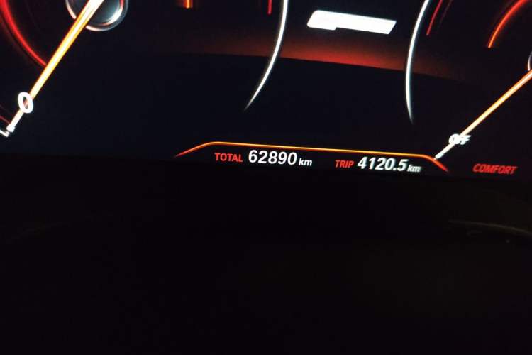 Used BMW 5 Series New Energy 2019 530Le Luxury Package Odometer Close Up