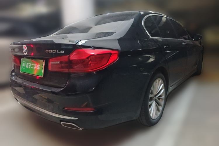 Used BMW 5 Series New Energy 2020 Mileage Upgrade Version 530Le Luxury Package Rear Right 45 Deg