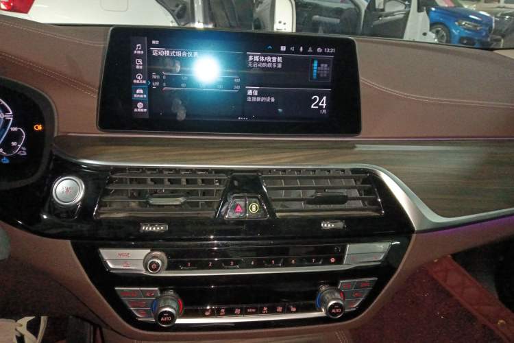 Used BMW 5 Series New Energy 2020 Mileage Upgrade Version 530Le Luxury Package Audio And AC Panel