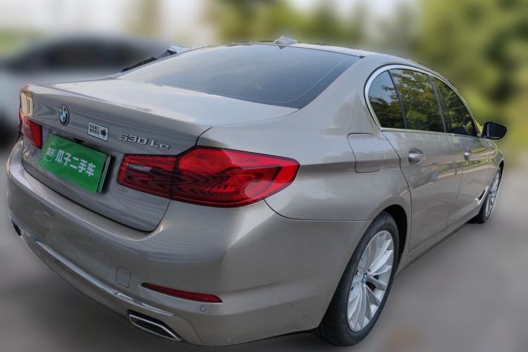 Used BMW 5 Series New Energy 2020 Mileage Upgrade Version 530Le Luxury Package Rear Right 45 Deg