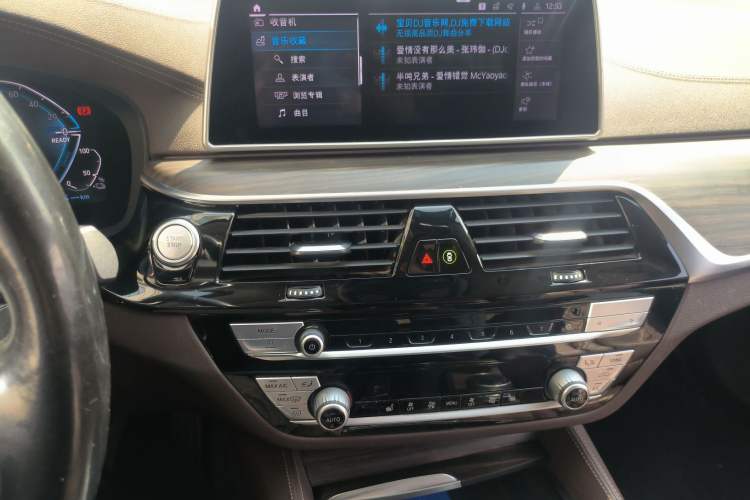 Used BMW 5 Series New Energy 2020 Mileage Upgrade Version 530Le Luxury Package Audio And AC Panel