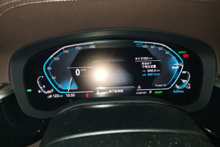 Used BMW 5 Series New Energy 2020 Mileage Upgrade Version 530Le Luxury Package Odometer Close Up