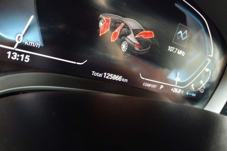 Used BMW 5 Series New Energy 2020 530Le Luxury Package Odometer Close Up